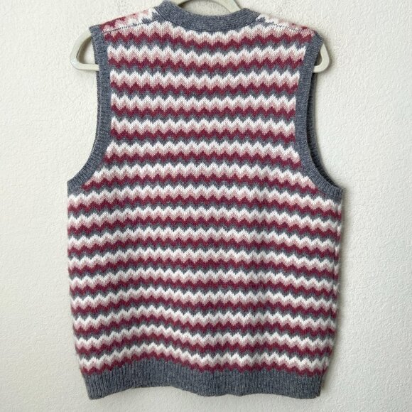 Vintage Wool Rabbit Hair Blend Grannycore Button Down Sweater Vest - Picture 6 of 9